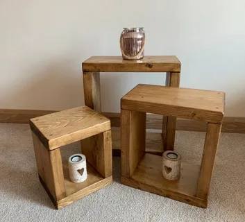 تصویر 4 از میز عسلی چوبی ساده با طراحی تمیز و یکدست